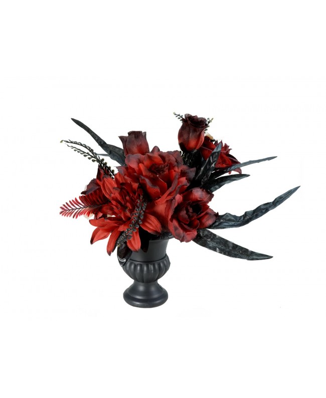Europalms Halloween Table Deco, Roses, 28cm