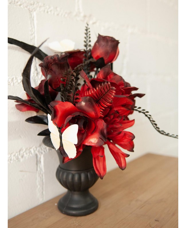 Europalms Halloween Table Deco, Roses, 28cm