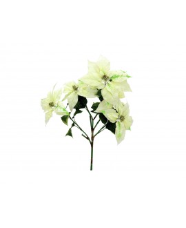 Europalms Poinsettia bush, cream, 60cm
