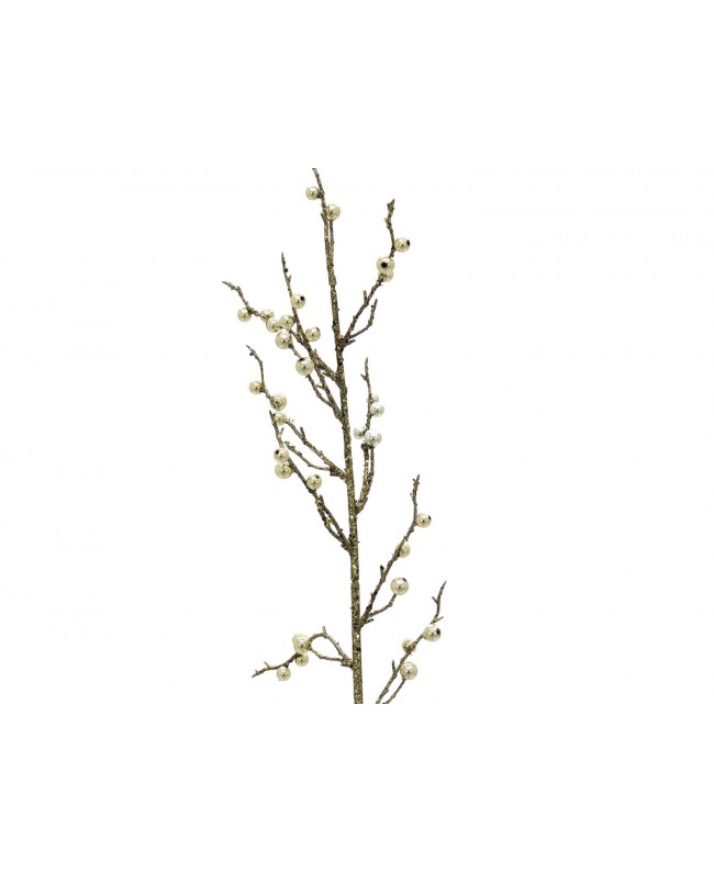 Europalms Berry spray glitter gold 85cm 3x