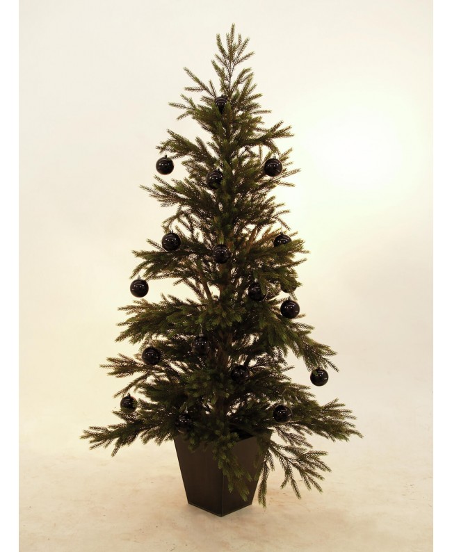 Europalms Deco Ball 7cm, black 6x