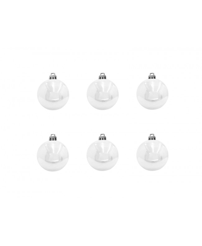 Europalms Deco Ball 7cm, white 6x