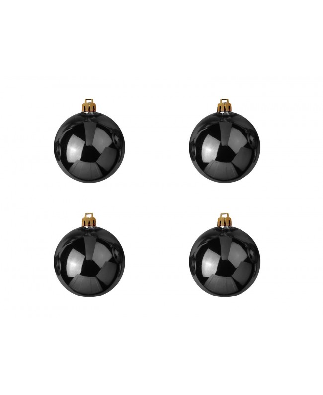 Europalms Deco Ball 10cm, black 4x