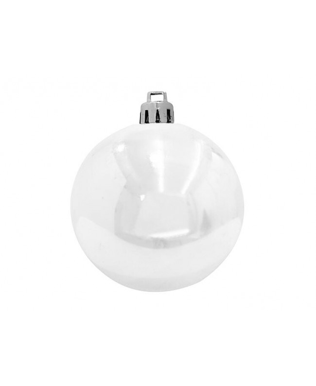 Europalms Deco Ball 10cm, white 4x