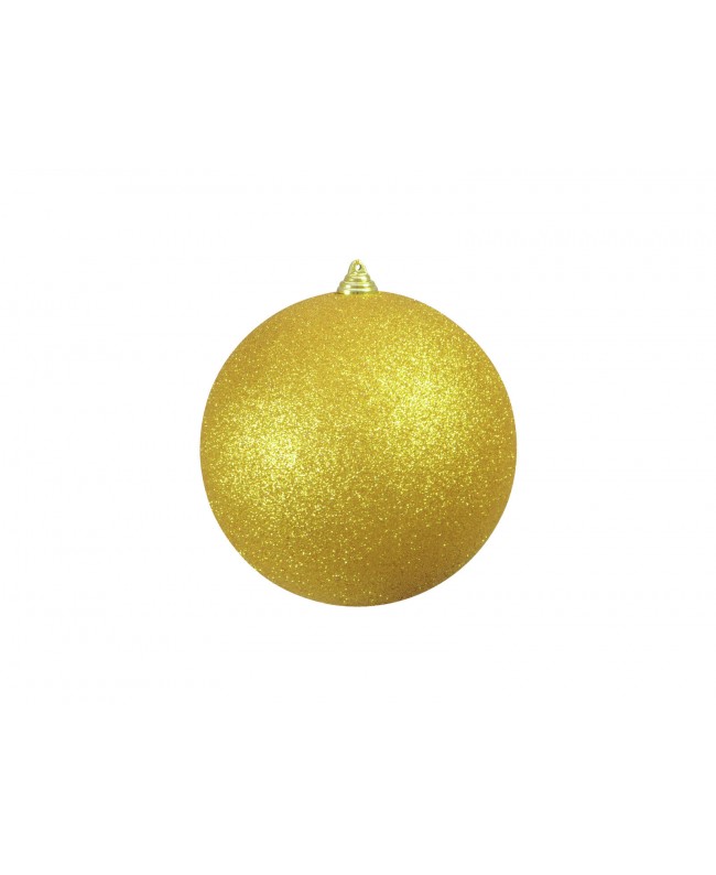 Europalms Deco Ball 20cm, gold, glitter