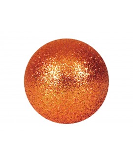 Europalms Dekokugel 3,5cm, kupfer, glitzer 48x