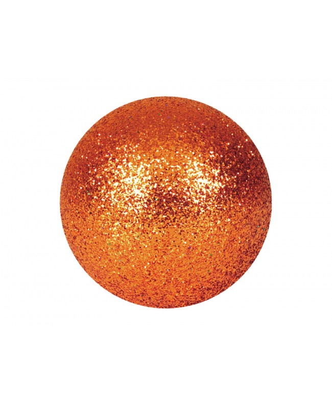 Europalms Dekokugel 3,5cm, kupfer, glitzer 48x