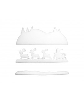 Europalms Winterlandschaft aus Schneematte, schwer entflammbar B1