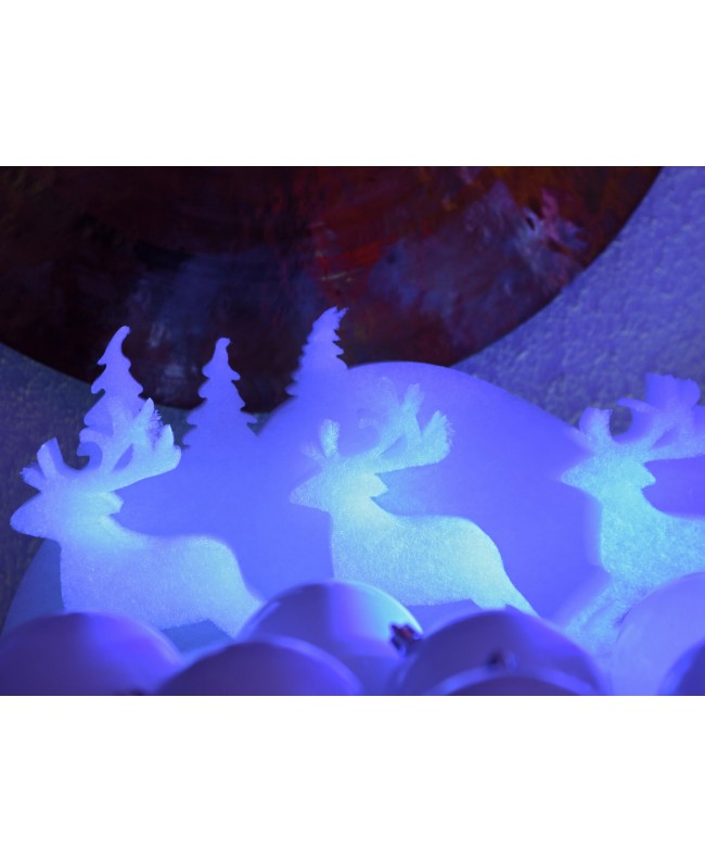 Europalms Winterlandschaft aus Schneematte, schwer entflammbar B1