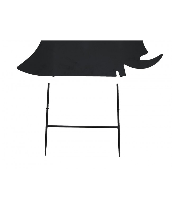 Europalms Silhouette Metal Witch with Broom, 150cm