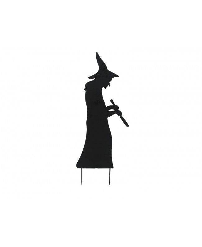 Europalms Silhouette Metal Witch with Spoon, 110cm