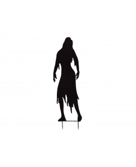 Europalms Silhouette Metal Zombie Woman, 135cm