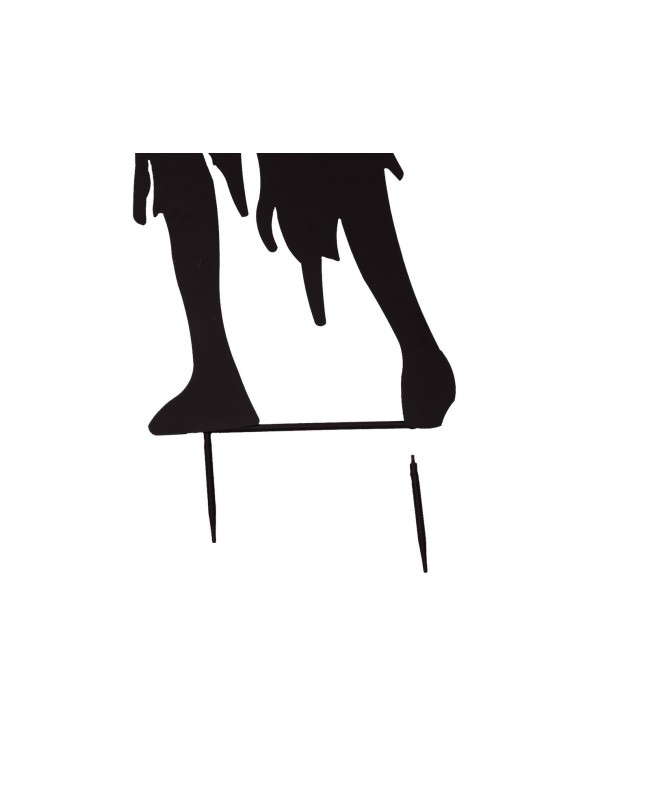 Europalms Silhouette Metal Zombie Woman, 135cm