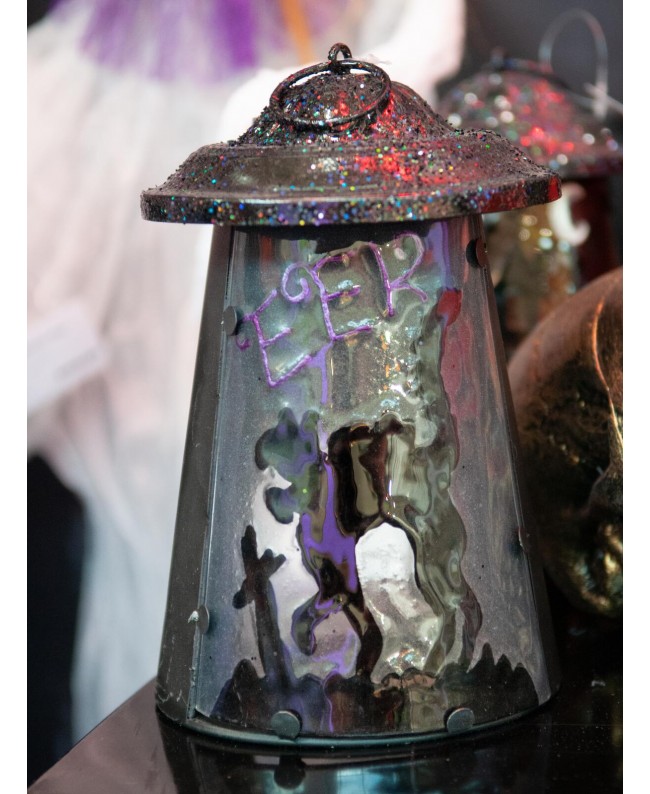 Europalms Lantern Cat, 23cm