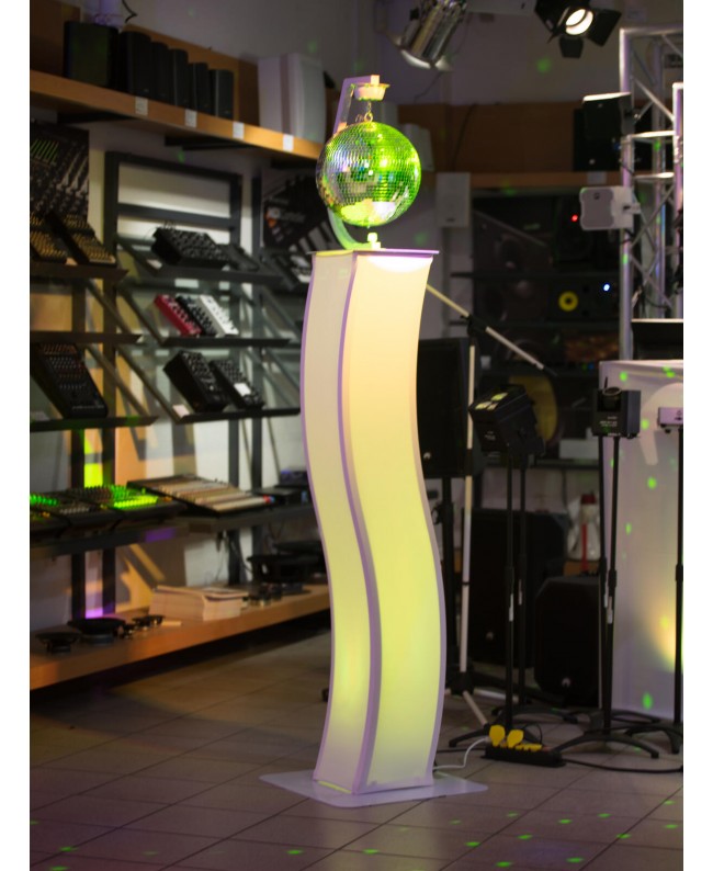 Eurolite 2x Stage Stand 150cm geschwungen inkl. Cover und Tasche, weiß