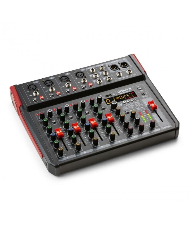 Vonyx VM-KG08 MusMix 8ch/BT/DSP/USB Rec Analog Mixer