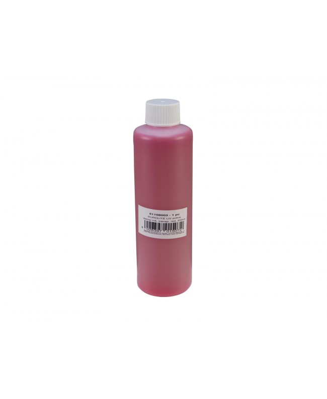 Eurolite UV-active Stamp Ink, transparent red, 250ml