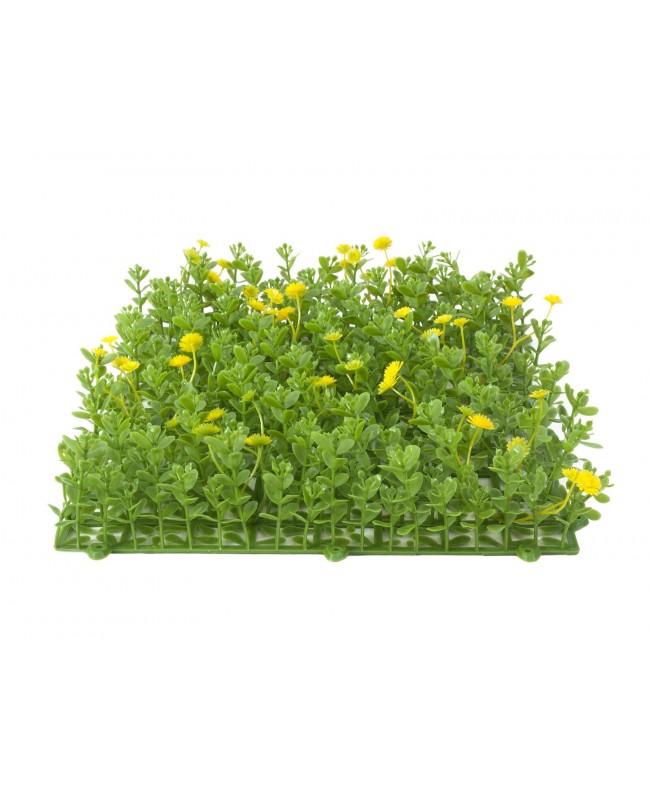 Europalms Grass mat, artificial, green-yellow, 25x25cm