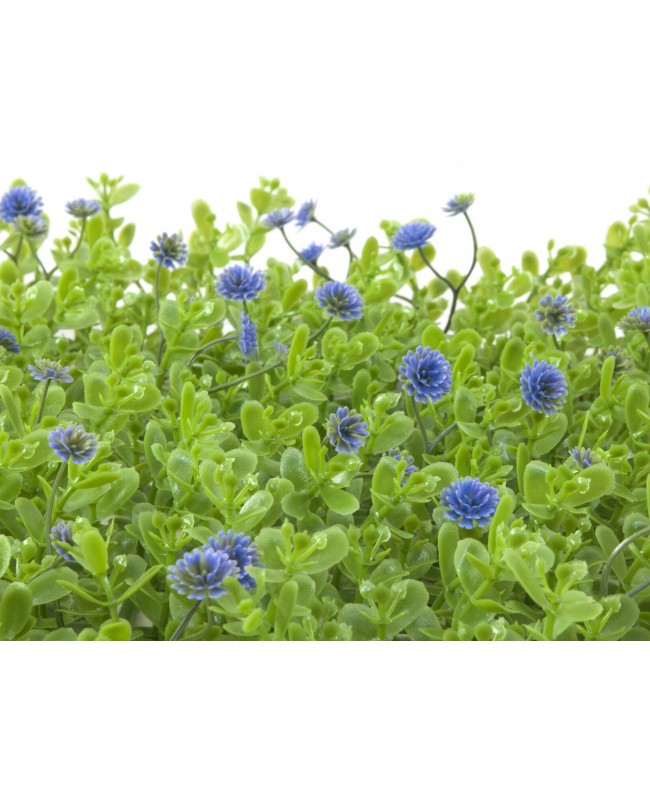 Europalms Buchsmatte, künstlich, grün-lila, 25x25cm