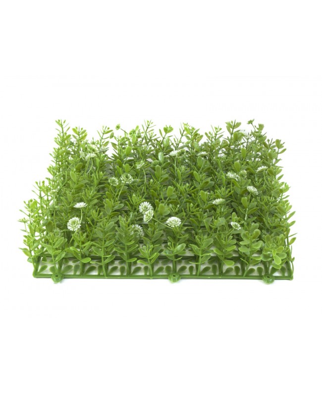 Europalms Grass mat, artificial, green-white, 25x25cm