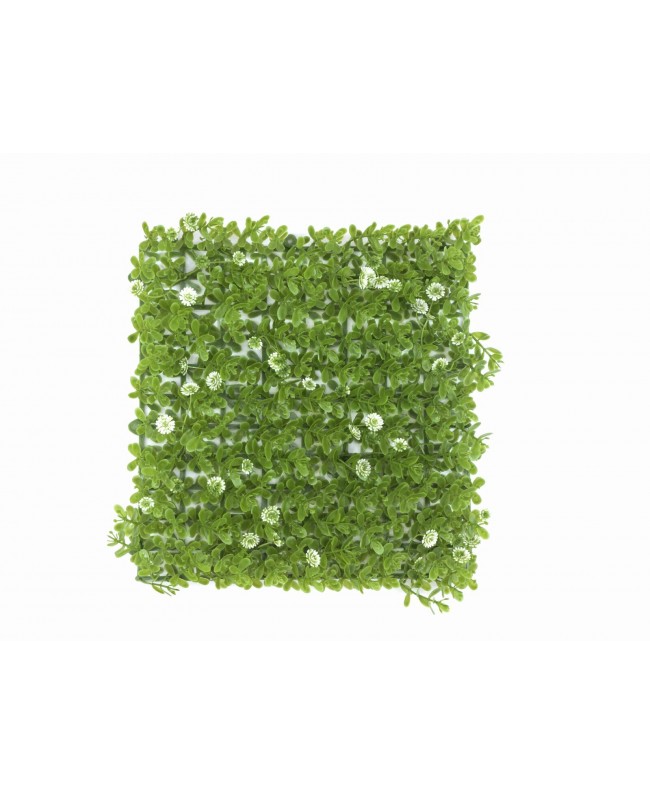 Europalms Tappeto d'erba artificiale, verde-bianco, 25x25cm