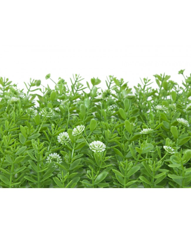 Europalms Tappeto d'erba artificiale, verde-bianco, 25x25cm