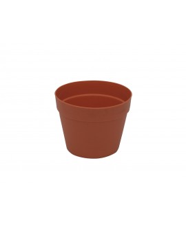 Europalms Vaso da fiori in plastica, rosso, 17 cm