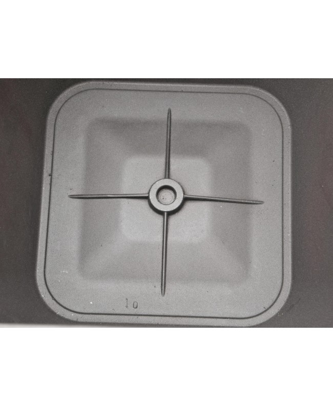 Europalms Vaso Deco LUNA-33, rettangolare, argento