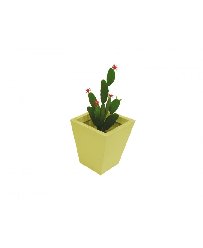 Europalms Fiberglasspot, yellow, 39x45cm