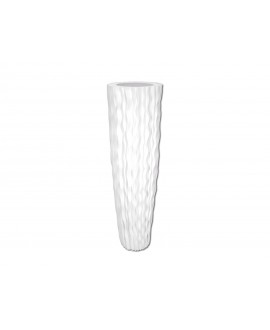 Europalms Designübertopf LAMELLA-140, weiß