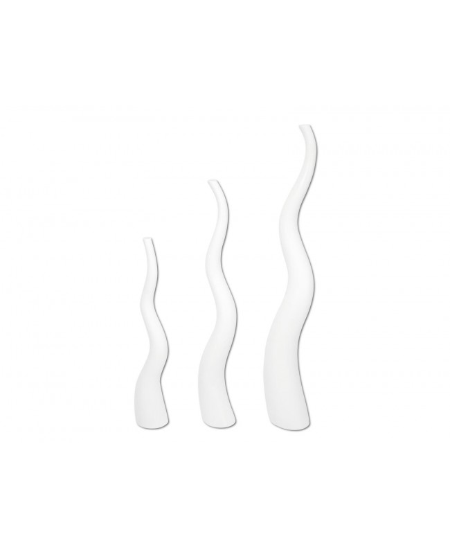 Europalms Vaso di design WAVE-125, bianco