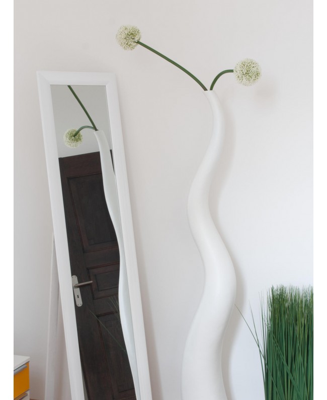 Europalms Designvase WAVE-100, weiß