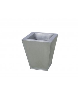 Europalms Flowerpot, zinc, 25cm square
