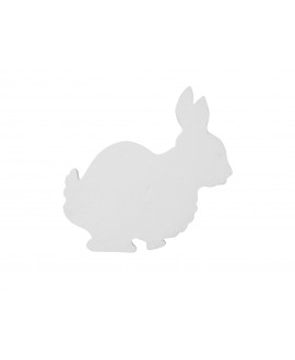 Europalms Silhouette Bunny, white, 56cm