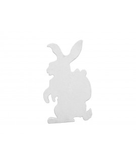 Europalms Silhouette Easter Rabbit, white, 60cm