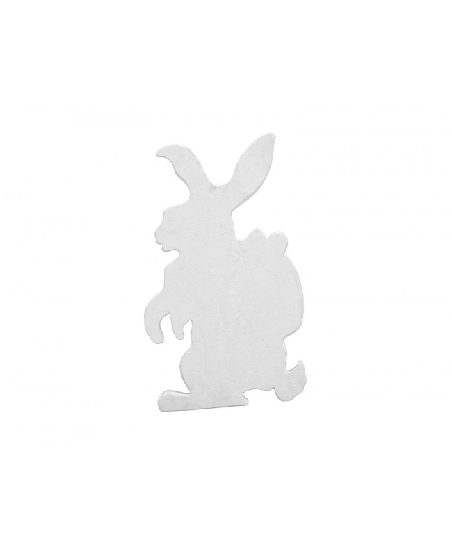 Europalms Silhouette Easter Rabbit, white, 60cm