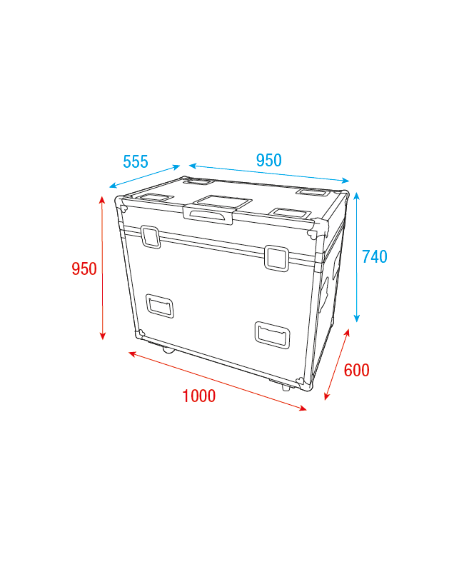 INFINITY Flight case per 2x Furion S602 Spot o P602 Profile Custodie per moving light