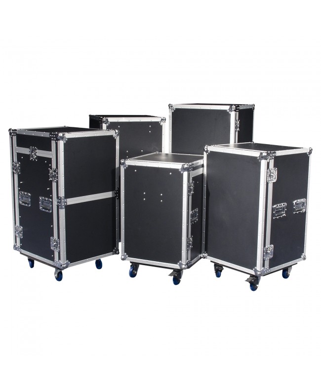 SHOWGEAR Drawer Case 16U Multi-purpose - swivel castors with break