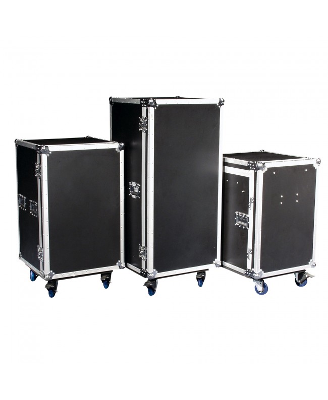 SHOWGEAR Drawer Case 16U Multi-purpose - swivel castors with break