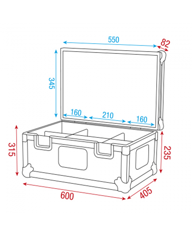 SHOWGEAR Stack Case 1 Baule impilabile 1