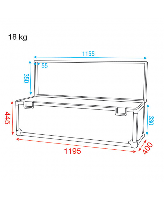 SHOWGEAR Stack Case 5 Optimised for Euro pallet stacking