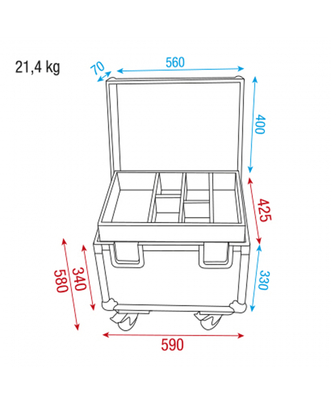 SHOWGEAR Rigging Case with Insert For rigging accessories and tools