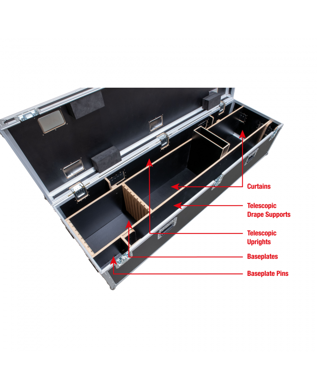 WENTEX Pipe and Drape Case 45 cm base For up to 21 m wide