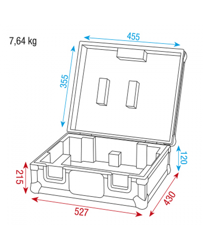 SHOWGEAR Turntable Case Valigetta giradischi