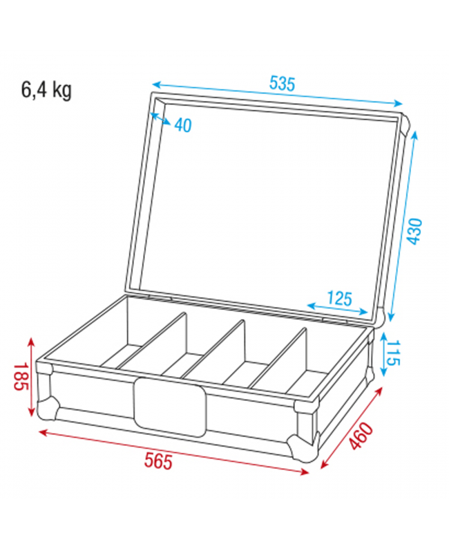 SHOWGEAR Case for 170 CDs With 4 compartments