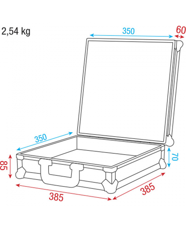 DAP Case for ER1193 Wireless Mic With accessory compartments