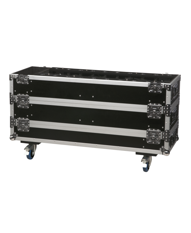 SHOWTEC Case for 12x Sunstrip Active 3 sezioni impilabili con scomparto per gli accessori