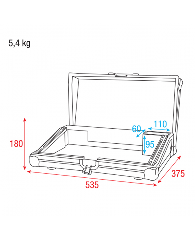 SHOWTEC Tasche für ColorCue 3 Mit Zubehörfach
