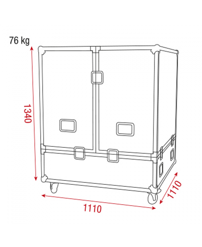 SHOWGEAR Case for 100 cm Mirror Ball Custodia per sfera specchiata da 100 cm Custodie per sfere a specchio