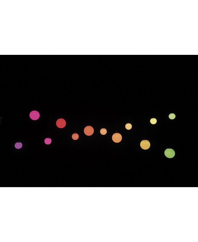 SHOWTEC Illumilift RGBW Turbo 6 m Dispositivo di collegamento ad alta velocità / 35 cm Sfera LED Decorazione luminosa
